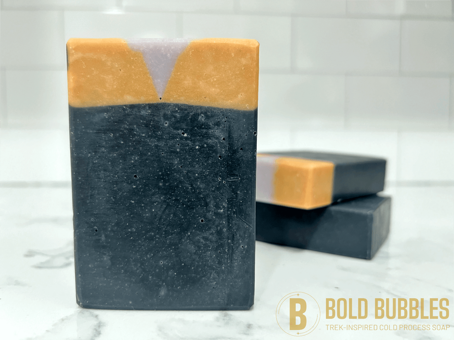 Bars of soap inspired by Miles O'Brien on Star Trek: Deep Space Nine.
