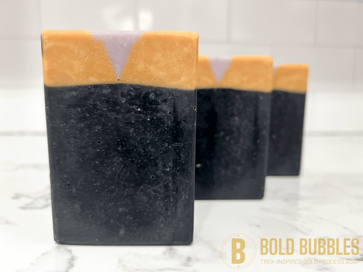 Bars of soap inspired by Miles O'Brien on Star Trek: Deep Space Nine.