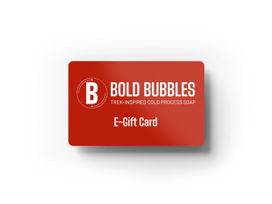 A Bold Bubbles E-Gift Card gives the lucky recipient the luxury of a unique bathing experience only a Star Trek fan can truly appreciate.