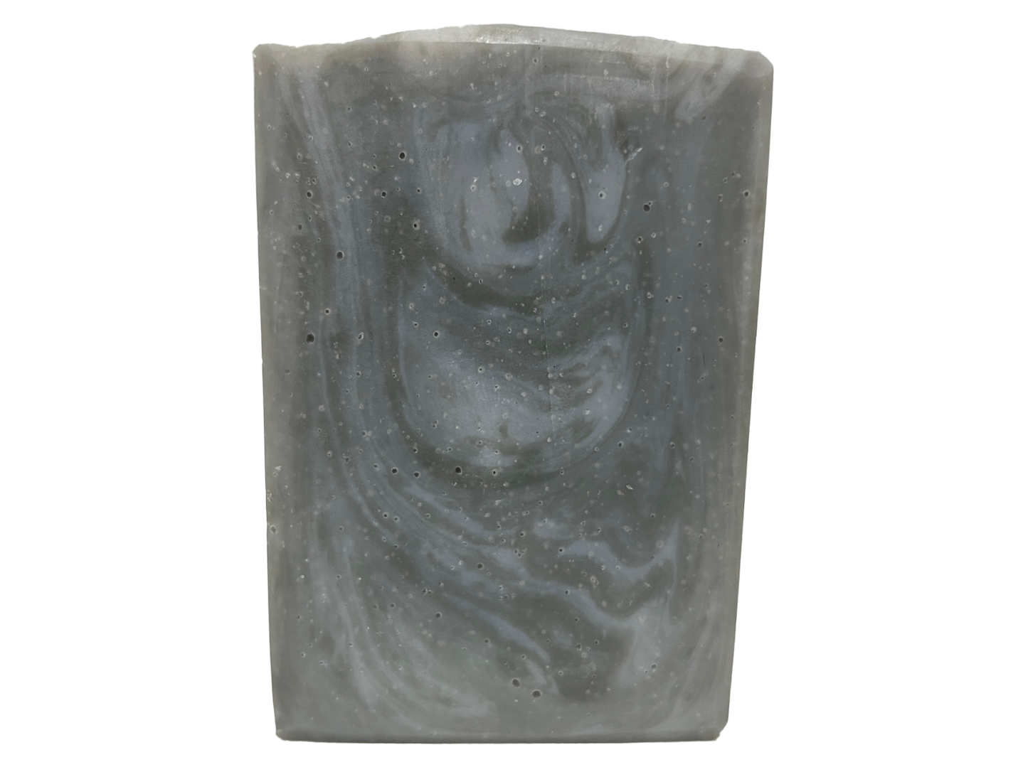 A swirled bar of unscented soap with two shades of grey. It is inspired by Garak from Star Trek: Deep Space Nine.