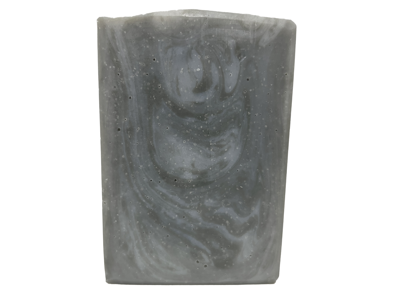 A swirled bar of unscented soap with two shades of grey. It is inspired by Garak from Star Trek: Deep Space Nine.