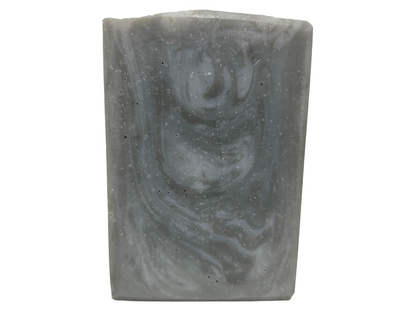 A swirled bar of unscented soap with two shades of grey. It is inspired by Garak from Star Trek: Deep Space Nine.