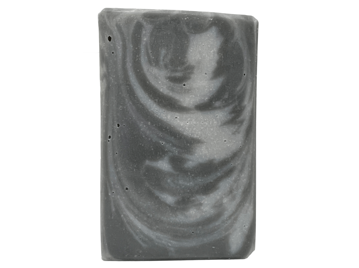 A swirled bar of unscented soap with two shades of grey. It is inspired by Garak from Star Trek: Deep Space Nine.