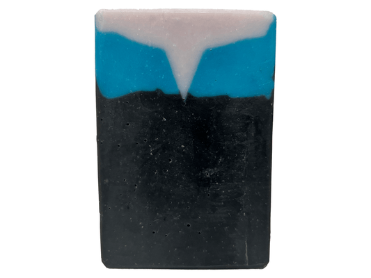 A bar of black, blue, and purplish-grey soap inspired by the look of the uniform worn by Jadzia Dax in the earlier seasons of Star Trek: Deep Space Nine. The scent is cucumber melon.