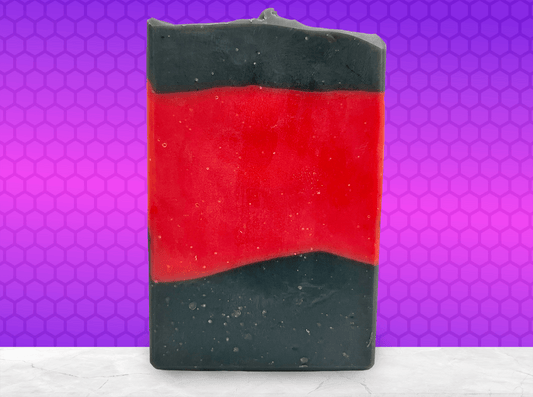 A bar of red and black soap inspired by the iconic uniforms worn on Star Trek: The Next Generation. The scent is Earl Grey tea, Captain Picard's favorite beverage.