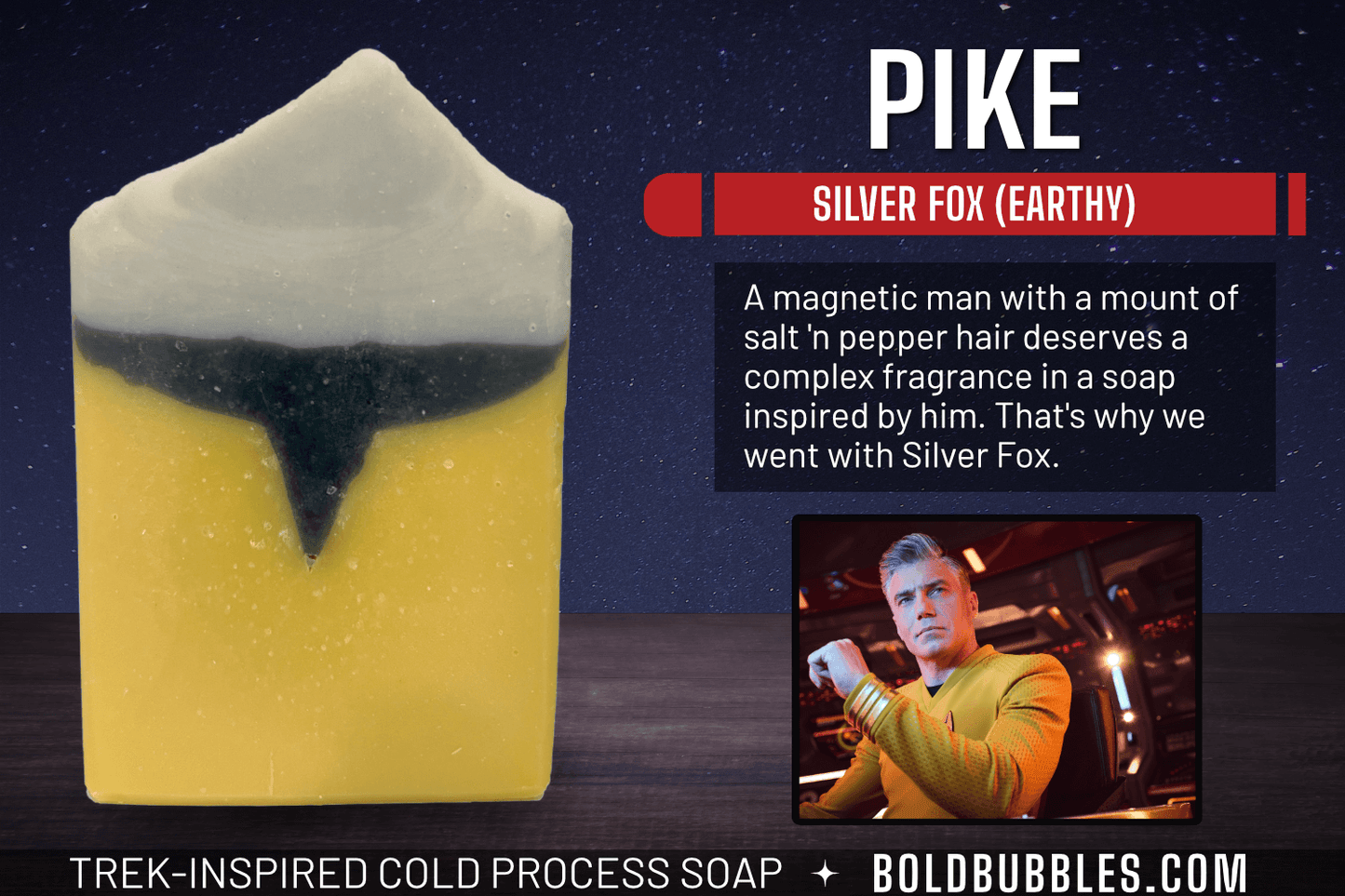 Star Trek: Strange New Worlds Pike Soap — Silver Fox