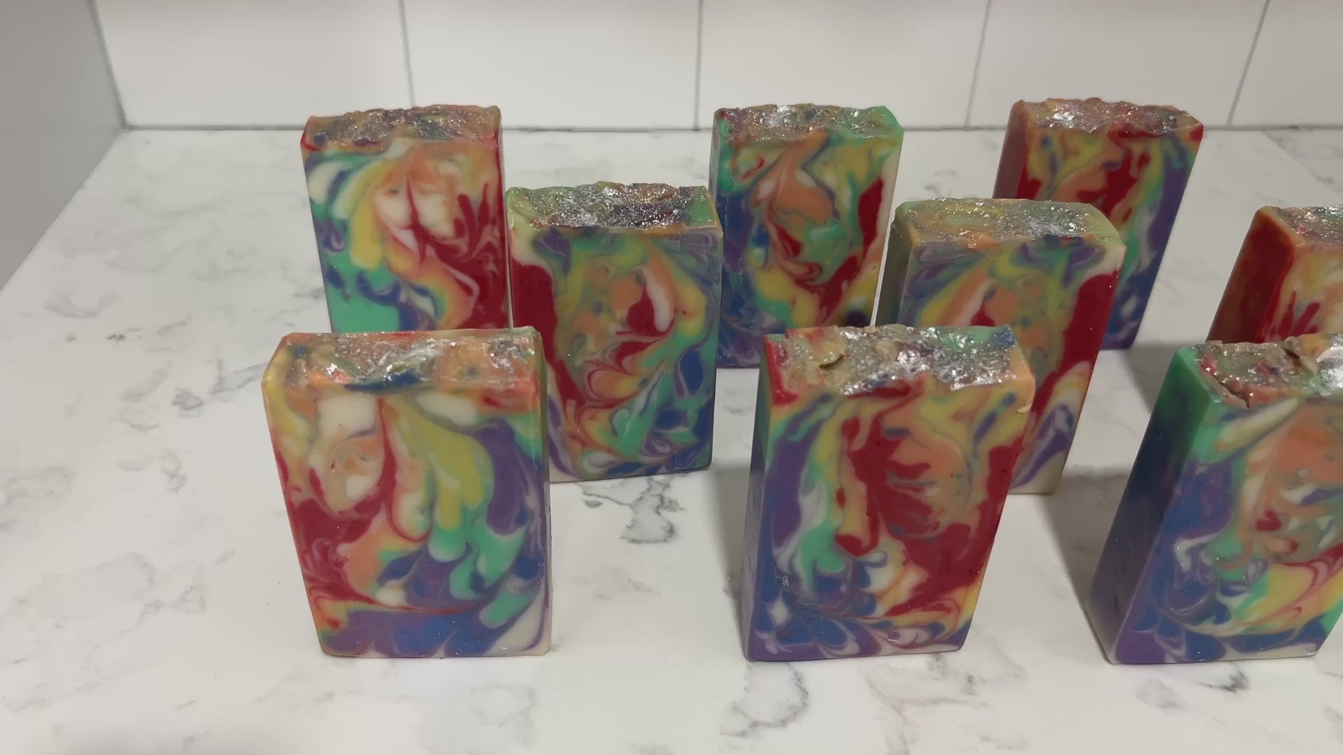 Rainbow swirled soap inspired by The Nexus, as seen in Star Trek: Generations. Proceeds from the sale of this soap go to The Trevor Project.