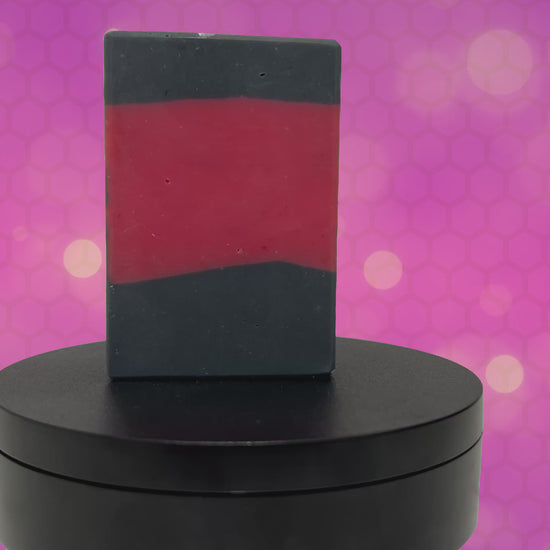 A bar of red and black soap inspired by the iconic uniforms worn on Star Trek: The Next Generation. The scent is Earl Grey tea, Captain Picard's favorite beverage.