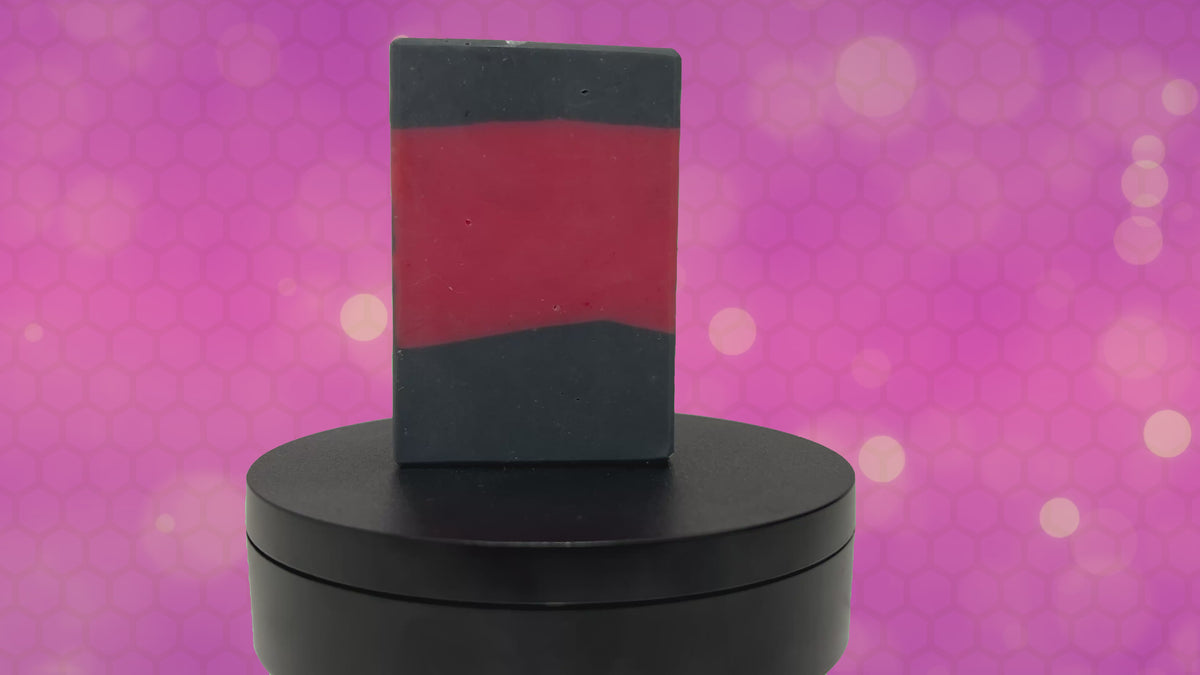 A bar of red and black soap inspired by the iconic uniforms worn on Star Trek: The Next Generation. The scent is Earl Grey tea, Captain Picard's favorite beverage.