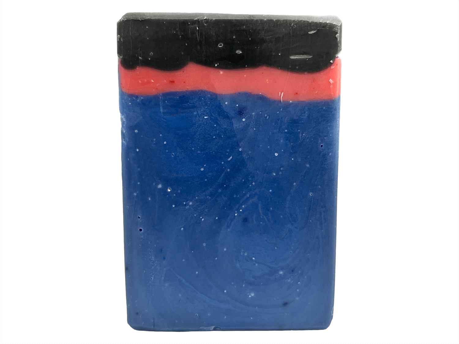 A bar of blue, red and black soap inspired by the uniforms worn on the show Star Trek: Enterprise. The Kentucky bourbon scent is inspired by Trip and Reed's near-death experience in the episode "Shuttlepod One."